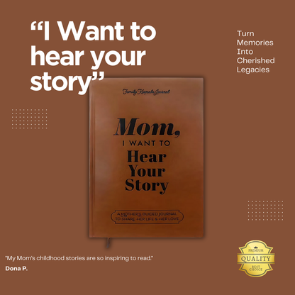 “I Want to hear your story” -Guided Journal